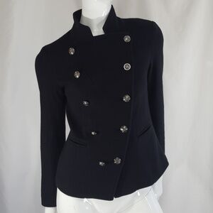Romeo & Juliet Couture Black Military-Style Double Breasted Blazer
